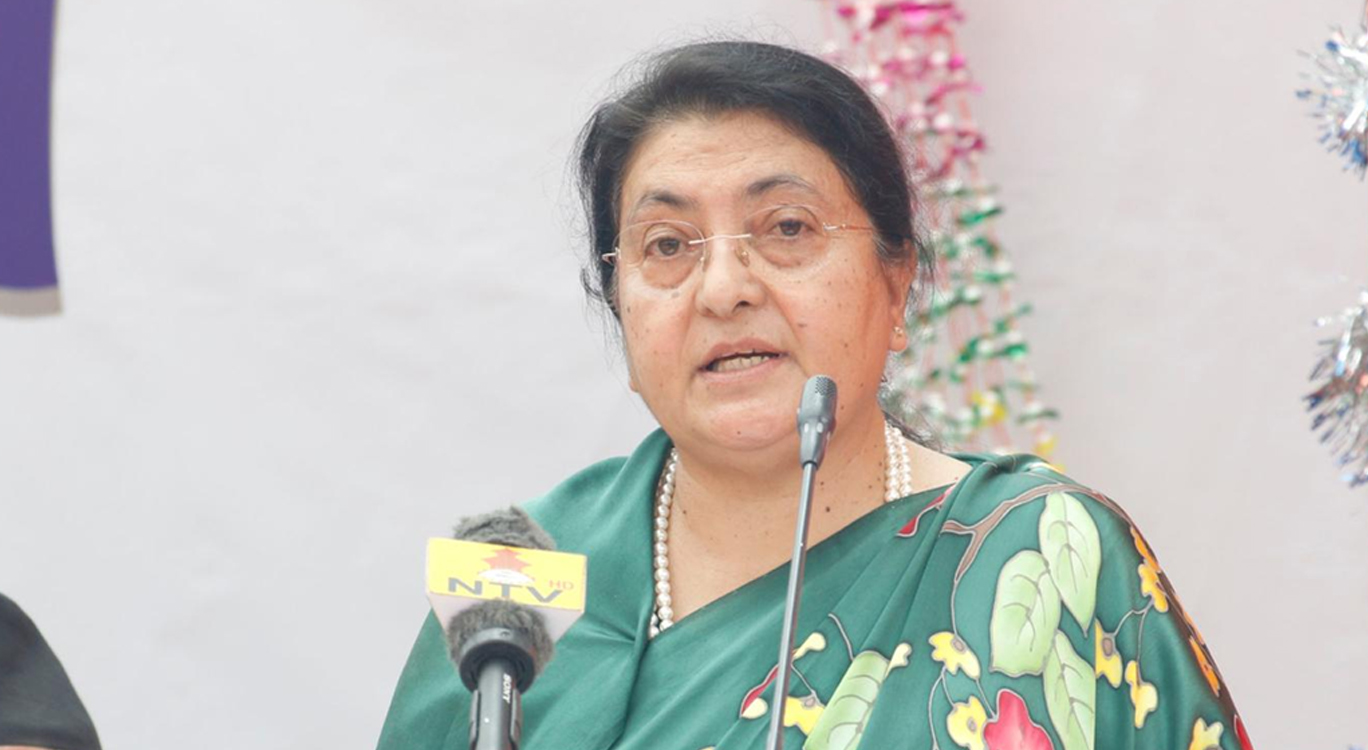 माघे सङ्क्रान्ति पर्वले नेपाली जनजीवन र प्रकृतिको निकटतालाई दर्शाउँछ : राष्ट्रपति भण्डारी